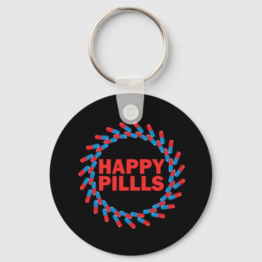 Happy Pills Sleutelhanger (Voorkant)