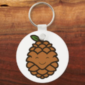 Happy Pine Cone Sleutelhanger (Voorkant)