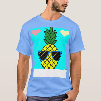 Happy Pineappel met zonnebril T-shirt
