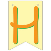 Happy Pineapple Bunting Banner for Birthday (Tweede vlag)