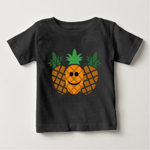 Happy Pineapple Design - Baby Fine Jersey T-shirt