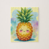 Happy Pineapple Tropical Jigsaw Puzzle Legpuzzel (Verticaal)