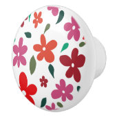 Happy Pink Blossoms Keramische Knop (Rechts)