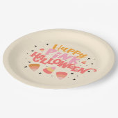 Happy Pink Halloween Paper Bord (Gekanteld)