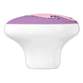 Happy Pink Jumping Thunder_Cove Keramische Knop (Zijkant)