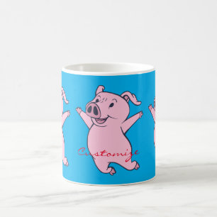 Happy Pink Jumping Thunder_Cove Koffiemok