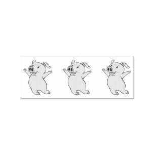 Happy Pink Jumping Thunder_Cove Rubberstempel