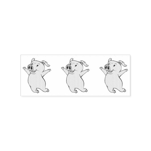 Happy Pink Jumping Thunder_Cove Rubberstempel (Afrduk)