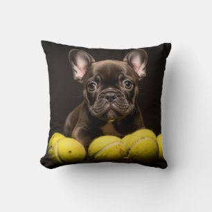 🐕 Happy Pinscher Puppy Coussin Tennis