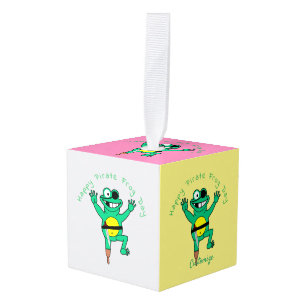 Happy Pirate Frog Day Thunder_Cove Kubus Ornament