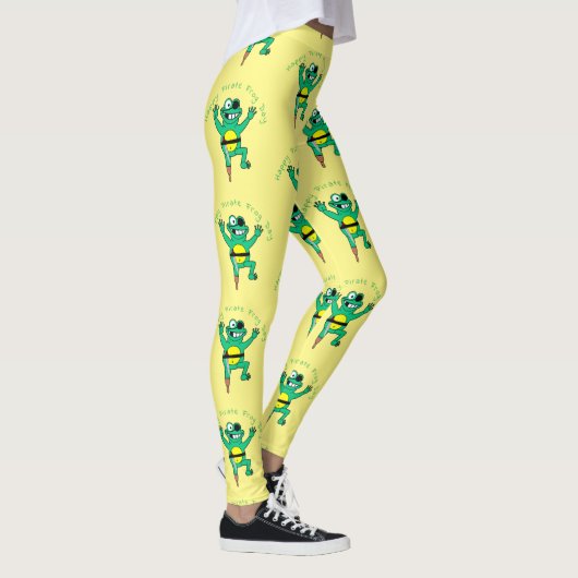 Happy Pirate Frog Day Thunder_Cove Leggings (Rechts)