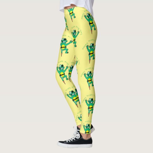Happy Pirate Frog Day Thunder_Cove Leggings (Links)