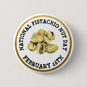 Happy Pistachio Nut Day 26 februari Button