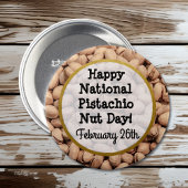 Happy Pistachio Nut Day 26 februari Button