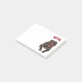 Happy Pitbull Post-it® Notes (Schuin)