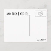 Happy Pizza! Briefkaart (Achterkant)