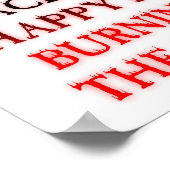 Happy Place Burning Funny Poster (Coin)