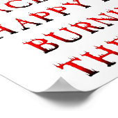 Happy Place Burning Funny Poster (Coin)