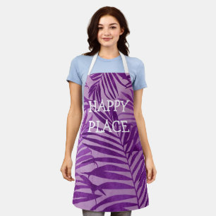 Happy Place Hawaiian Palms Tropical in Violet Schort