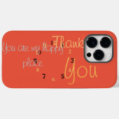 Happy Place Love en Bedankt met dankbaarheid Case-Mate iPhone Case (Achterkant (horizontaal))