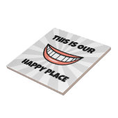 Happy place tegeltje (Zijkant)