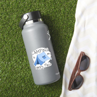 Happy Place Tente Camping Sticker Vinyl