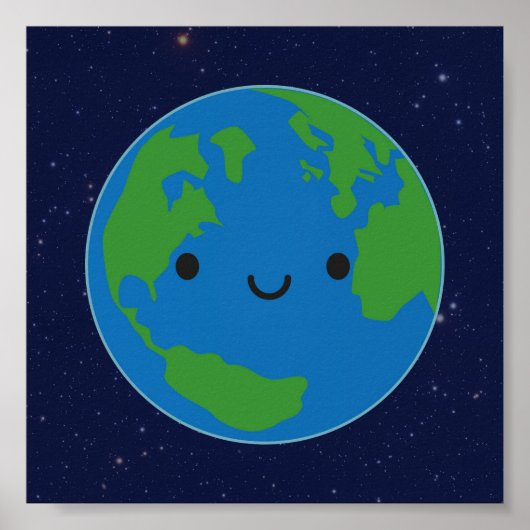 Happy Planet Earth Poster (Voorkant)