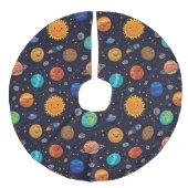 Happy Planets Boom Rok Imitatie Linnen Kerstboom Kleed (Voorkant)