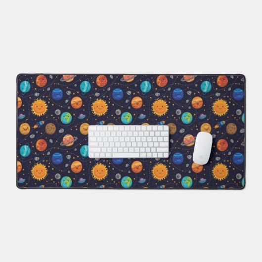 Happy Planets Desk Mat (Keyboard & Muis)