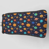 Happy Planets Golf Club Hoesje Golfheadcover (Voorkant)