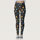 Happy Planets in de buitenruimte Leggings (Voorkant)