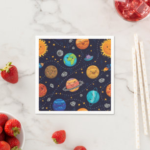 Happy Planets Papieren servetten
