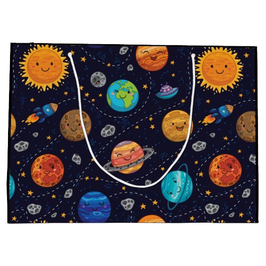 Happy Planets Sac cadeau (Dos)