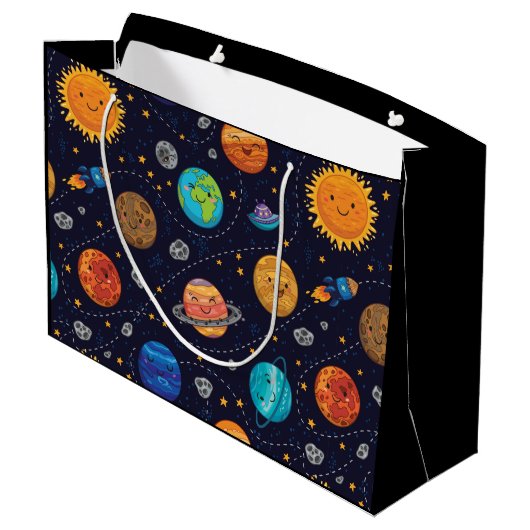 Happy Planets Sac cadeau (Dos Angle)