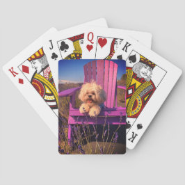 Happy Playful Shih Tzu Puppy, Dog Relaxing Pokerkaarten