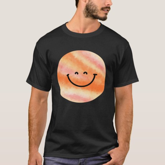 Happy Pluto Planet  Cute  Astronomy T-shirt (Voorkant)