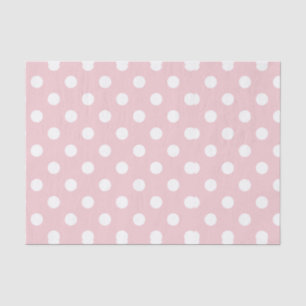 Happy ,poeder roze,polka dot,wit,girly,land, tissuepapier