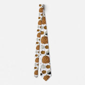 Happy polka-pompoen Thanksgiving Stropdas (Achterkant)