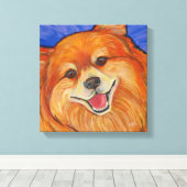 Happy Pom Canvas Afdruk (Insitu (Houten vloer))