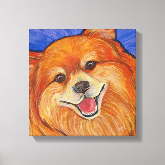 Happy Pom Canvas Afdruk (Voorkant)