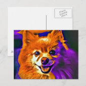 Happy Pomeranian #3 Briefkaart (Voorkant / Achterkant)