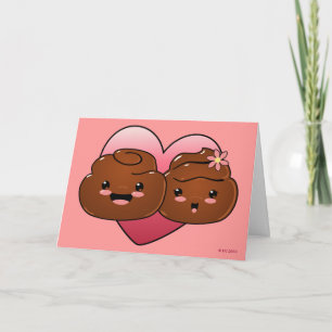 Happy Poo Valentijnse Wenskaart Feestdagen Kaart
