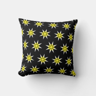 Happy Positive Motif soleil Coussin Cushion
