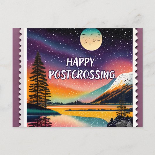 Happy Postcrossend Briefkaart (Voorkant)