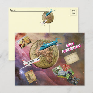 Happy Postcrossing - Mail over de hele wereld Briefkaart