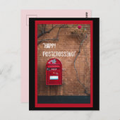 Happy Postkruising Red Mailbox Briefkaart (Voorkant / Achterkant)