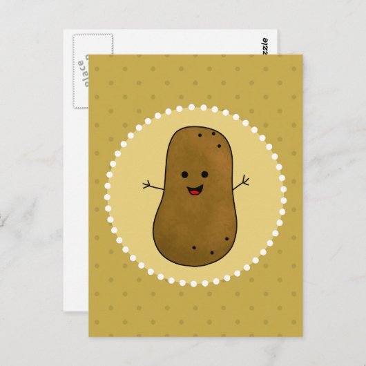 Happy Potato Briefkaart (Voorkant / Achterkant)