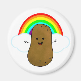 Happy Potato en een regenboog Magneet