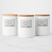 Happy Potato Eten en Drinken Label Set Voedselcontainer Etiket (Flessen)