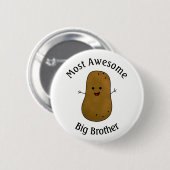 Happy Potato meest Geweldige Big Brother Ronde Button 5,7 Cm (Voorkant /achterkant)
